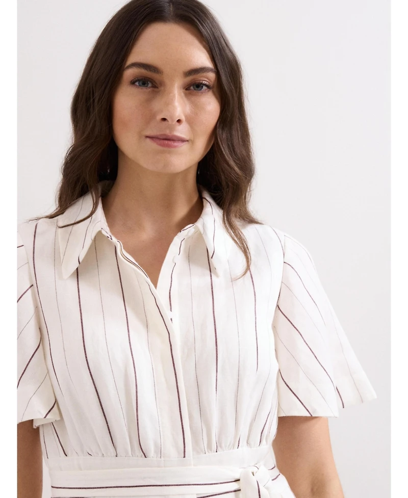 Phase Eight Women's Marielle Striped Shirt Dress
