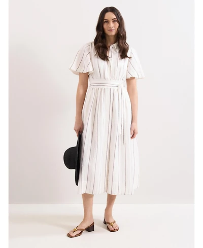 Phase Eight Women's Marielle Striped Shirt Dress