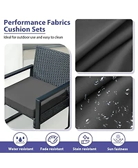 Gnuadz Outdoor Chair Cushions Waterproof Patio Seat Pads With Handle Ties Floral