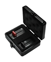 Odyssey Innovative Designs Krom Series Compact Utility Accessory Case with Interior Diced Foam and 5x3x1.5" Interior