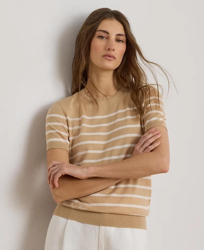 Lauren Ralph Women's Crewneck Short-Sleeve Sweater