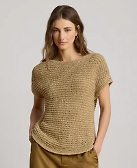 Lauren Ralph Women's Boat Neck Dropped Shoulder Sweater