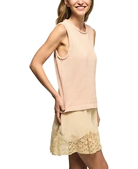 Lucky Brand Women's Crewneck Knit Tank Top