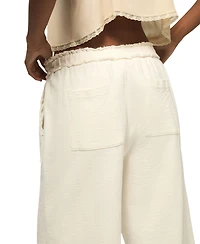 Lucky Brand Women's Fleece Wide-Leg Pants