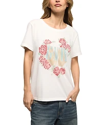 Lucky Brand Women's Guns N Roses Embellished Crewneck T-Shirt