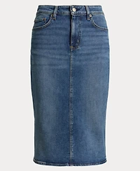 Lauren Ralph Women's Denim Pencil Skirt