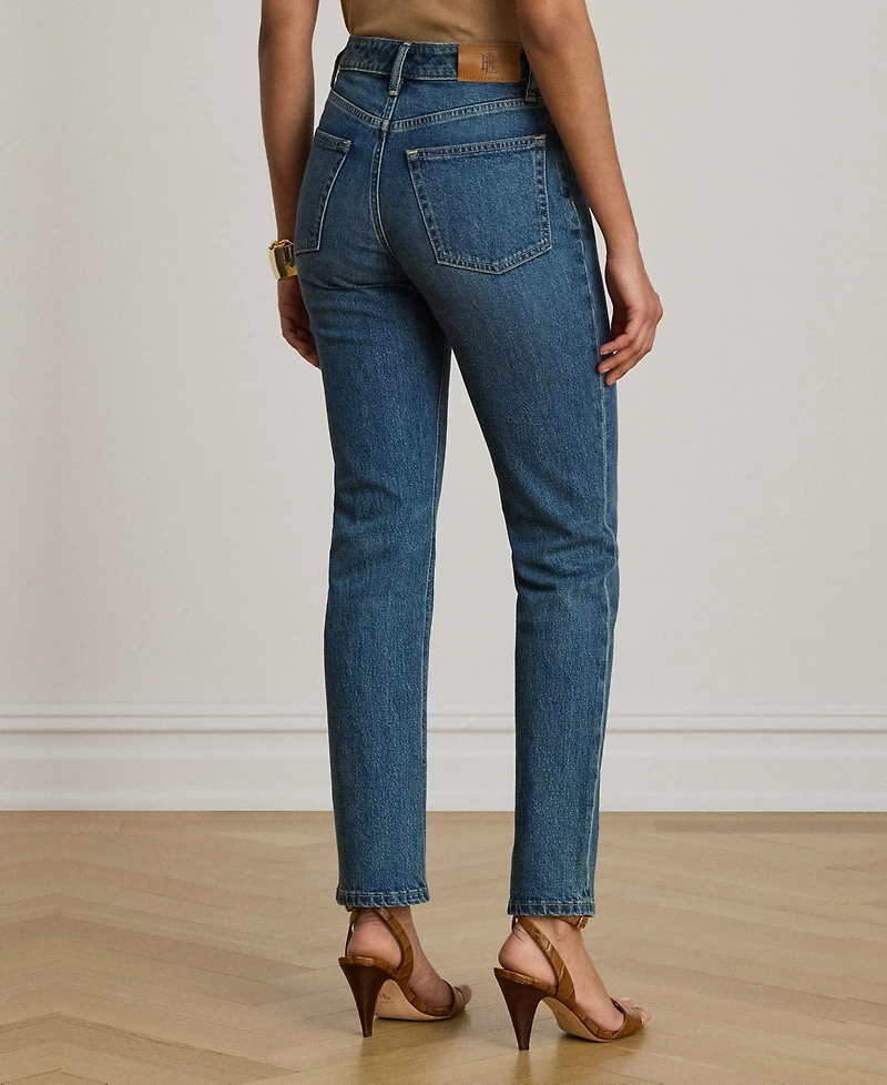 Lauren Ralph Women's High-Rise Slim-Fit Straight Jeans