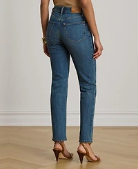 Lauren Ralph Women's High-Rise Slim-Fit Straight Jeans
