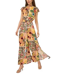 Flutter Sleeve Smocked Waist Jumpsuit