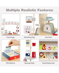 Slickblue Toy Cart Play Set with Pos Machine and Lovely Scale