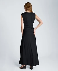 Kenneth Cole Women's Waist Drape Maxi Dress