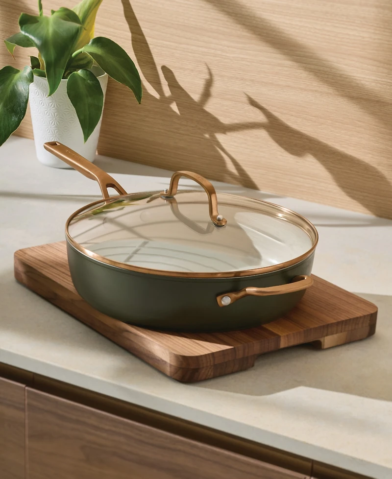 KitchenAid Design Series Hard-Anodized Ceramic Induction 5-Quart Lidded Saute Pan