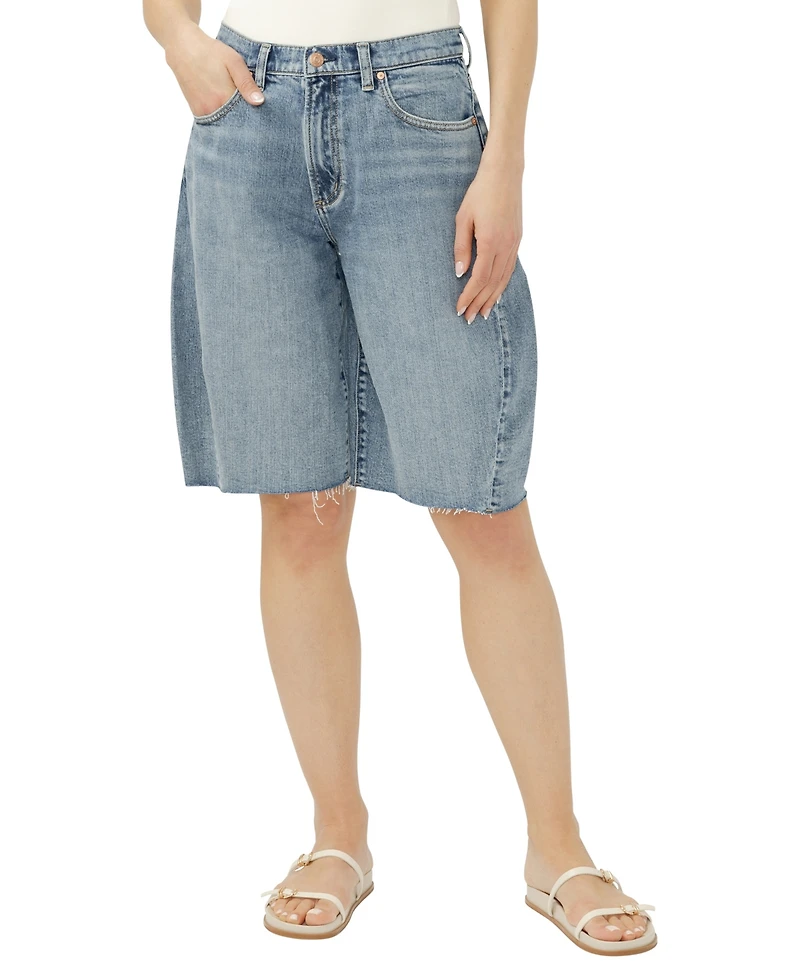 Silver Jeans Co. Women's Barrel Mid Rise Shorts