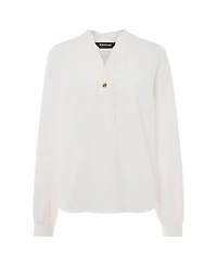 Whistles Women's Textured Frill Shirt