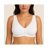 Meadow Women's Ease Cotton Front Closure Bra for Mastectomy