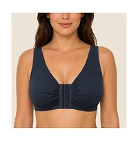 Meadow Women's Ease Cotton Front Closure Bra for Mastectomy