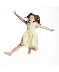 Andy & Evan Toddler Girls Strawberry Printed Button Front Dress