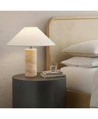 Brightech Runo Stone Led Table Lamp with Dimmer (14")