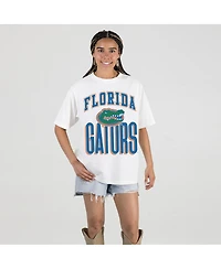Gameday Couture Women's Cream Florida Gators Oversized Fierce Focus T-Shirt