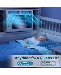 Antarctic Star 5000 Btu Window Air Conditioner, Quiet Cooling with Easy Knob Control