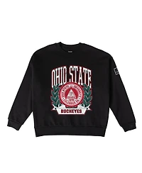 Gameday Couture Women's Black Ohio State Buckeyes Oversized Victory Lane Label Premium Sweatshirt