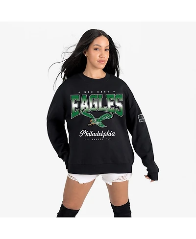Gameday Couture Women's Black Philadelphia Eagles Powerhouse Play Premium Fleece Sweatshirt