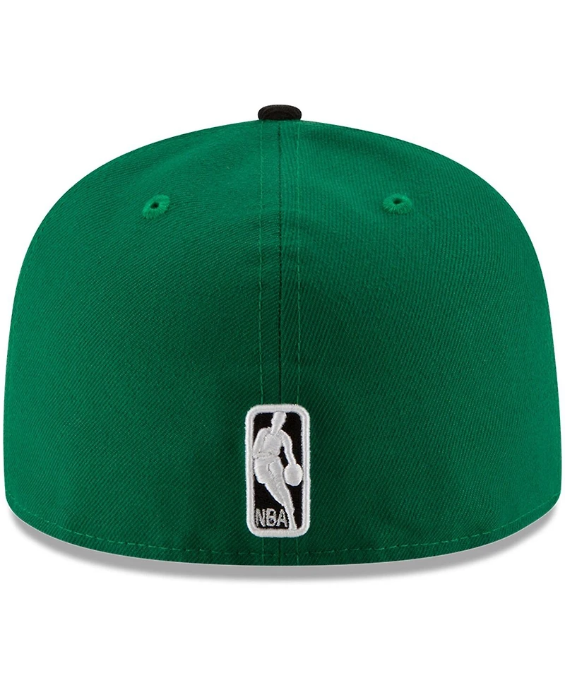 New Era Men's Green/Black Boston Celtics Team Color 2Tone 59FIFTY Fitted Hat