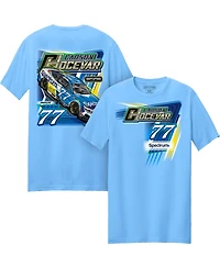 Spire Motorsports Men's Light Blue Carson Hocevar 77 Spectrum T-Shirt