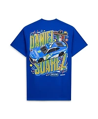 Spire Motorsports Men's Royal Daniel Suarez 7 Freeway Insurance T-Shirt