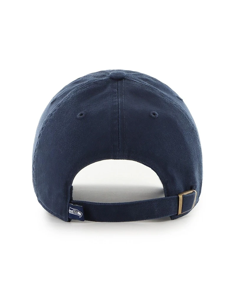 '47 Brand Preschool College Navy Seattle Seahawks Clean Up Adjustable Hat