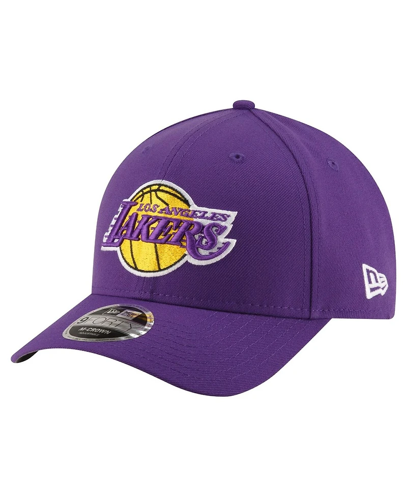 New Era Men's Purple Los Angeles Lakers 9FORTY Stock M-Crown Adjustable Hat