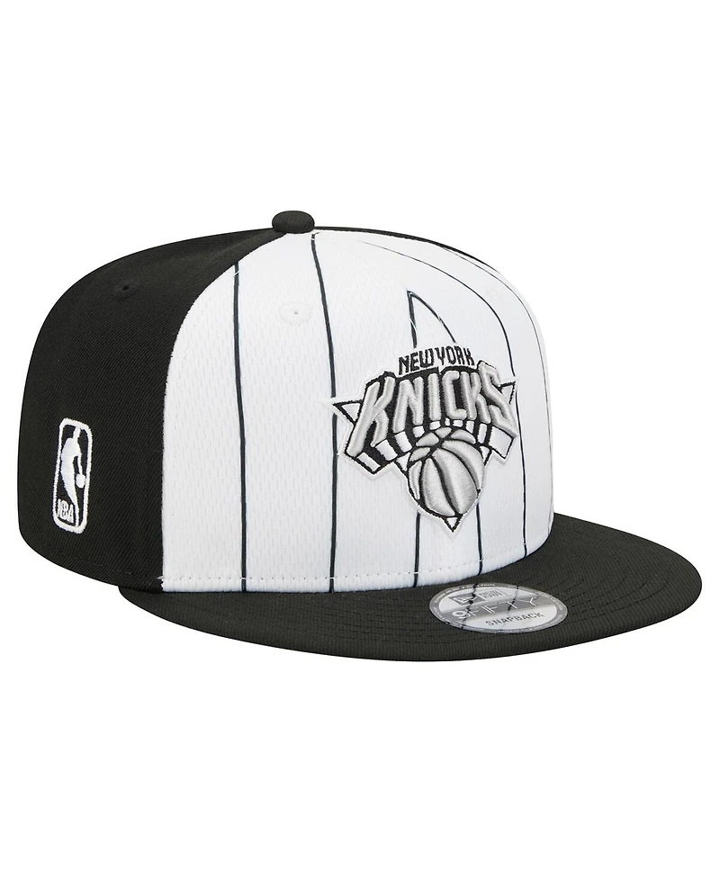New Era Men's White New York Knicks 2025 Nba Tip Off 9FIFTY Snapback Hat