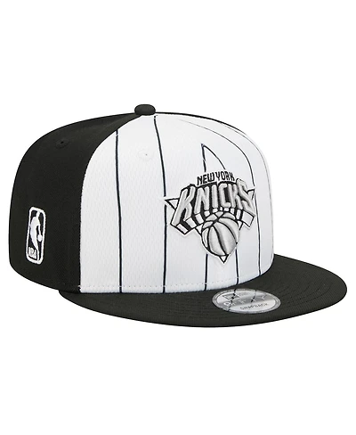 New Era Men's White New York Knicks 2025 Nba Tip Off 9FIFTY Snapback Hat