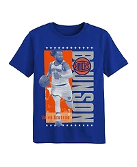 Outerstuff Big Boys and Girls Jalen Brunson Royal New York Knicks Answer T-Shirt