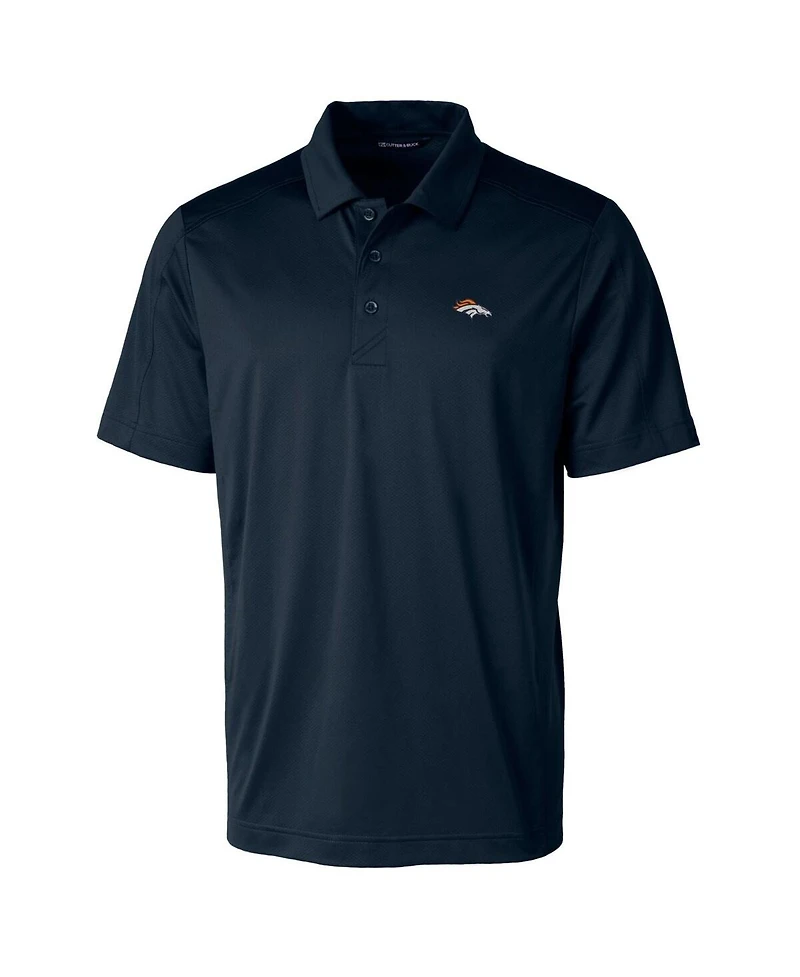 Cutter & Buck Men's Navy Denver Broncos Prospect Textured Stretch Polo Shirt