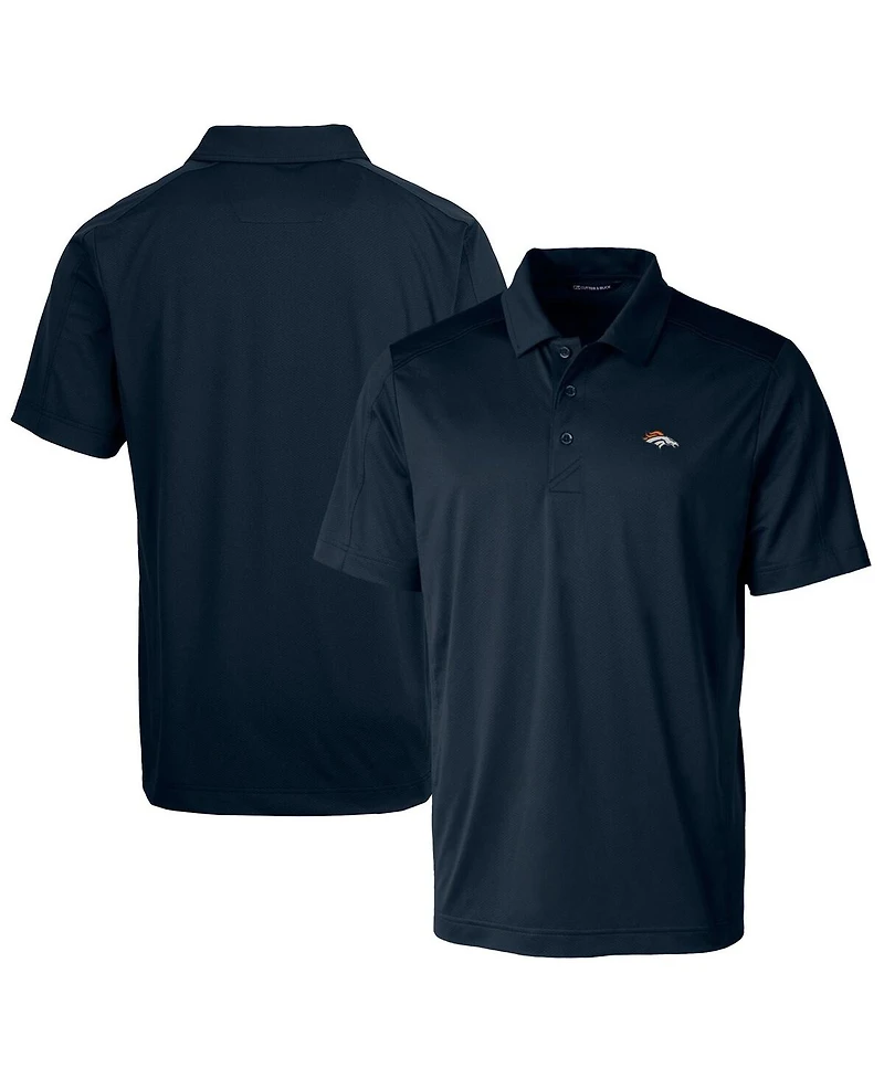 Cutter & Buck Men's Navy Denver Broncos Prospect Textured Stretch Polo Shirt