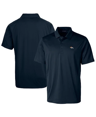 Cutter & Buck Men's Navy Denver Broncos Prospect Textured Stretch Polo Shirt