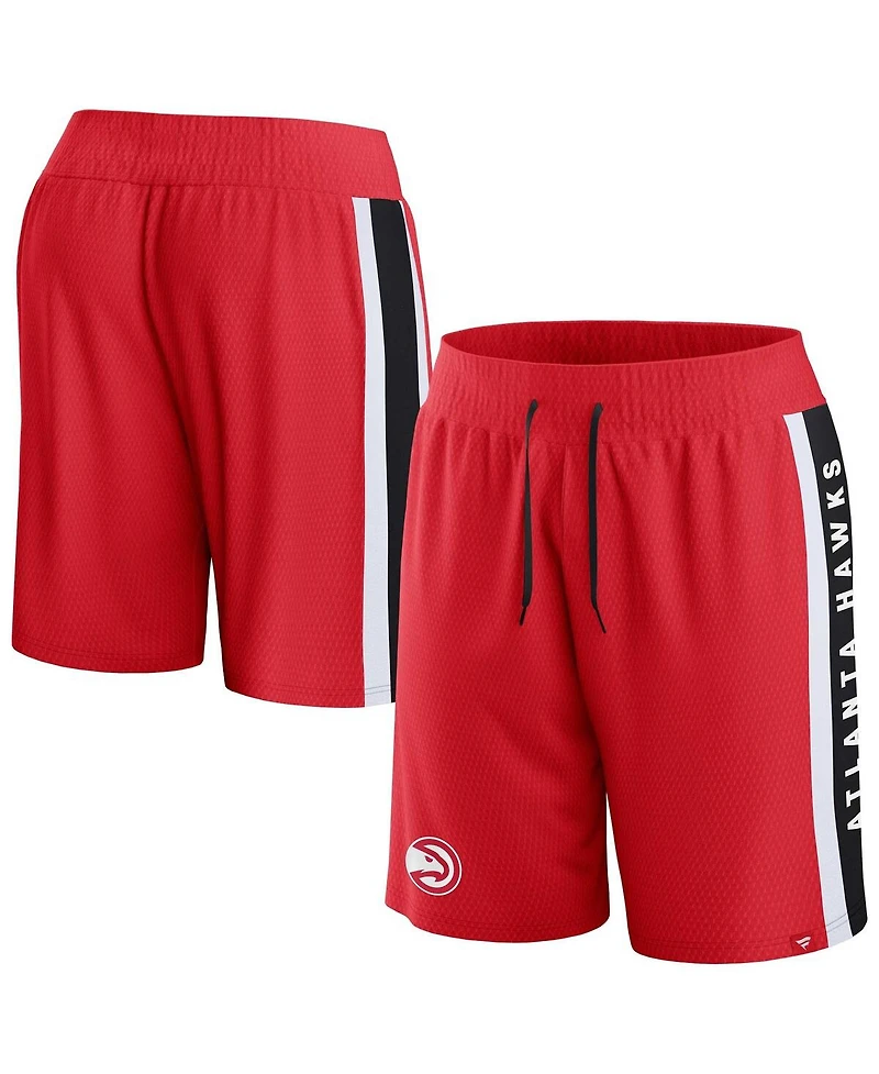 Fanatics Men's Red Atlanta Hawks Referee Iconic Mesh Shorts