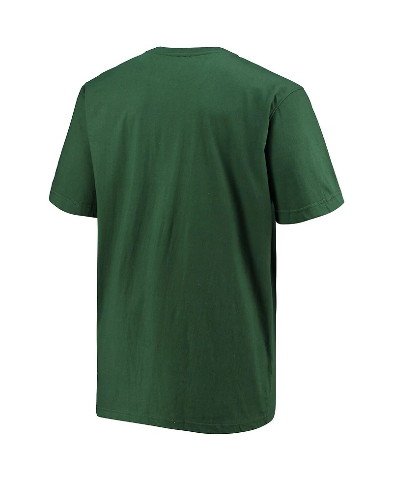 Champion Men's Green Miami Hurricanes Big & Tall Arch Over Wordmark T-Shirt