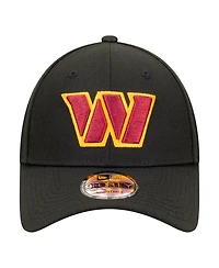 New Era Men's Black Washington Commanders Core Team 9FORTY Adjustable Hat