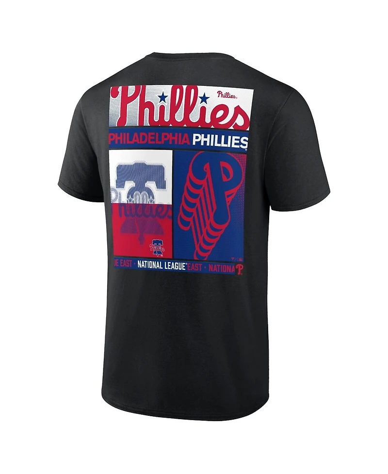 Fanatics Men's Profile Black Philadelphia Phillies Big & Tall Two-Sided Graphic T-Shirt