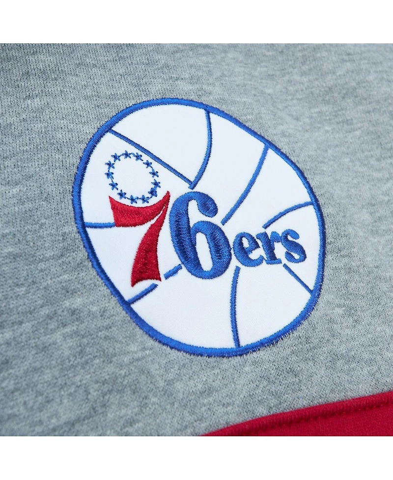 Mitchell & Ness Men's Royal Philadelphia 76ers Fleece Head Coach Hoodie