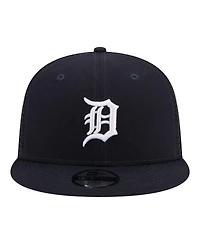 New Era Big Boys and Girls Navy Detroit Tigers 9FIFTY Trucker Snapback Hat
