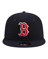 New Era Big Boys and Girls Navy Boston Red Sox 9FIFTY Trucker Snapback Hat