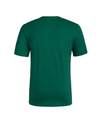 Adidas Men's Green Miami Hurricanes Locker Slogan Pre-Game T-Shirt