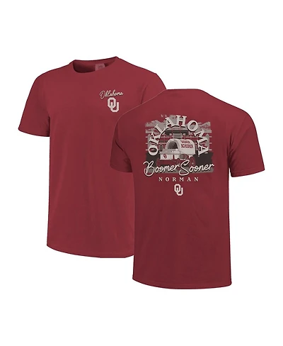 Image One Men's Crimson Oklahoma Sooners Hyper Local T-Shirt