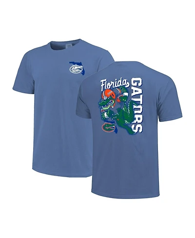 Image One Men's Royal Florida Gators Sketched Mascot Comfort Colors T-Shirt