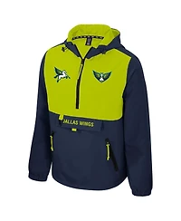 Stadium Essentials Men's and Women's Navy/Green Dallas Wings Legends Challenger Quarter-Zip Jacket