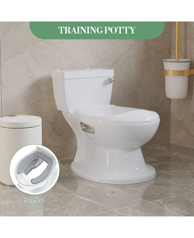 gaomon Baby Potty Training Toilet, Realistic Potty-Training Toilet, Toddler Potty with Soft Seat, Removable Pot