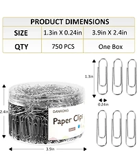 Danrong Paper Clips Paperclips Paper Clips Suitable for Office School and Daily Use